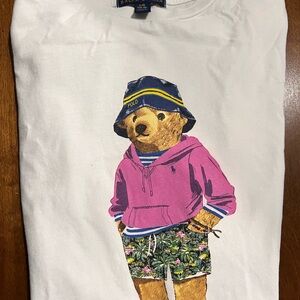 White T-Shirt with Polo Bear
